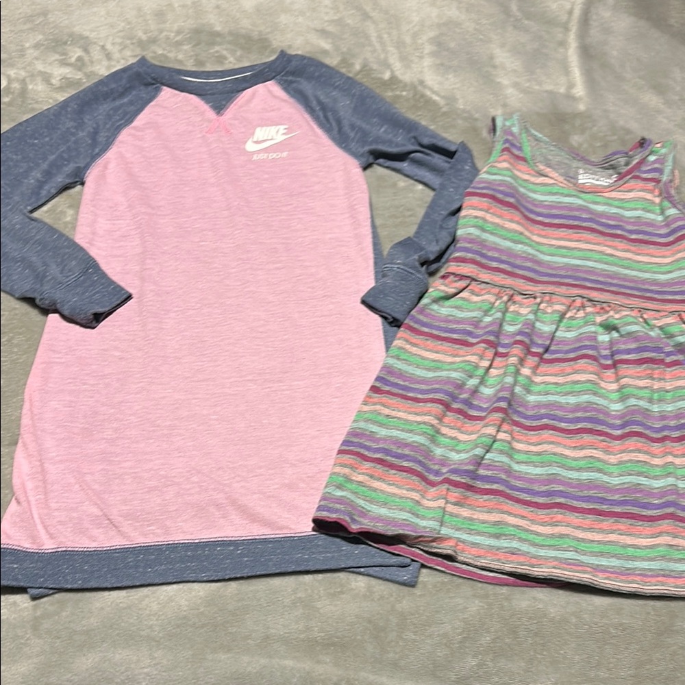 2/$10 Bundle of 2 Girls Casual Dresses - Size 5/6